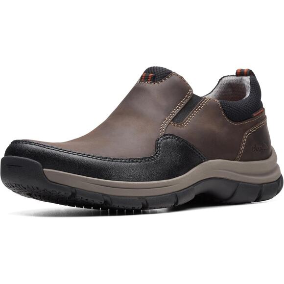 NWT Clarks Men’s Walpath Step Loafers Dark Brown Dress Casual Shoes Size 7.5 US - Picture 1 of 6
